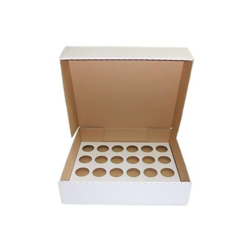 24 heavy duty cupcake box corrugated with insert