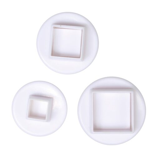 Square Plunger Cutters Cake Star 3 Set close up
