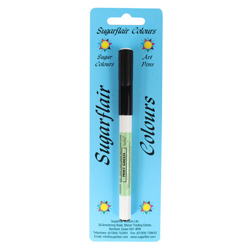 Sugarflair Art Pen Mint Green Retail Packed