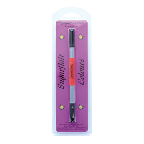 Sugarflair Art Pen Red Retail Packed