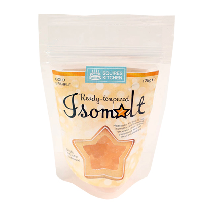 Squires Ready Tempered Gold Sparkle Isomalt