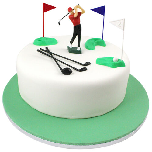 PME Golf Set Cake Topper shown on cake