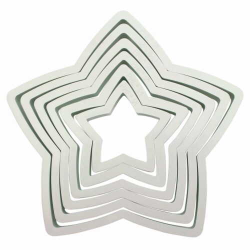 PME Star Shaped Cutters - Set of 6 Pieces