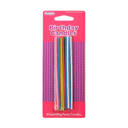 Sparkling Party Candles - single