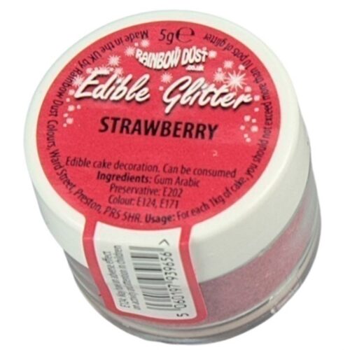 Edible Glitter Strawberry Loose Pot
