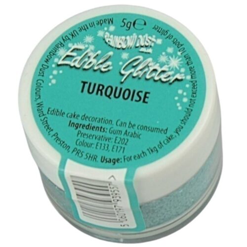 Edible Glitter Turquoise Loose Pot