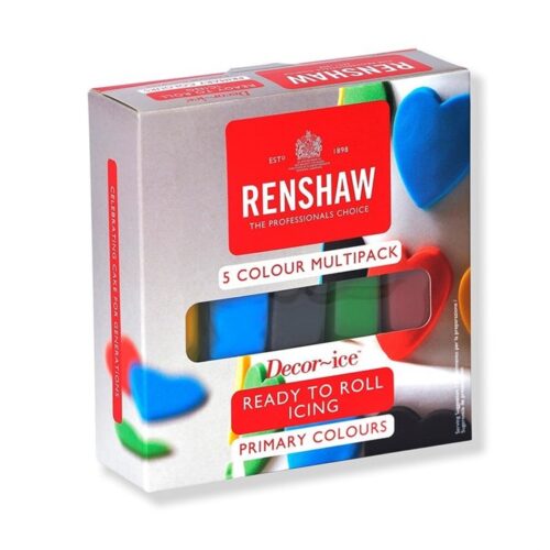 Renshaw Ready to Roll Sugarpaste Icing Primary Colours - Multipack