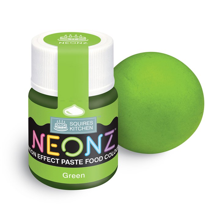Squires Kitchen Neonz Paste Food Colouring - Green