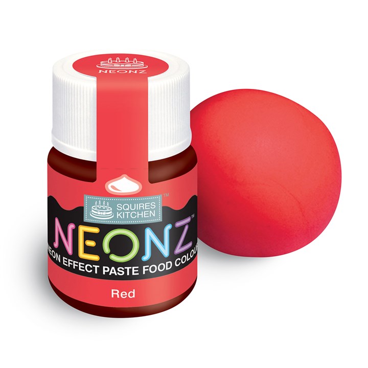 Squires Kitchen Neonz Paste Food Colouring - Red