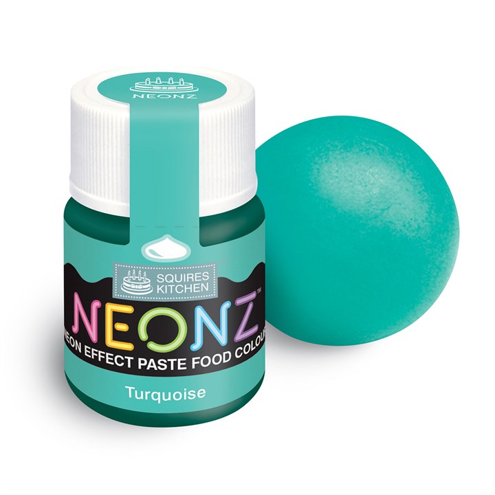 Squires Kitchen Neonz Paste Food Colouring - Turquoise