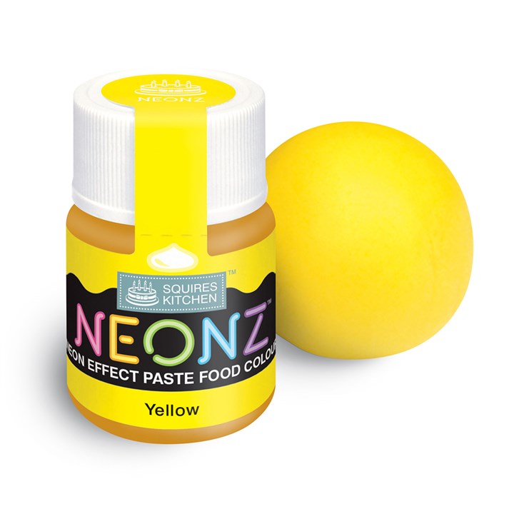 Squires Kitchen Neonz Paste Food Colouring - Yellow