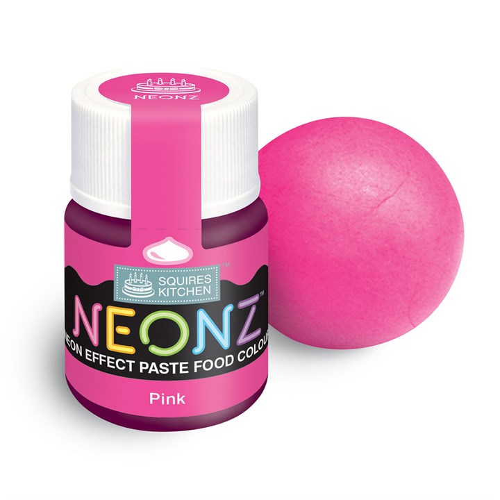 Squires Kitchen Neonz Paste Food Colouring - Pink