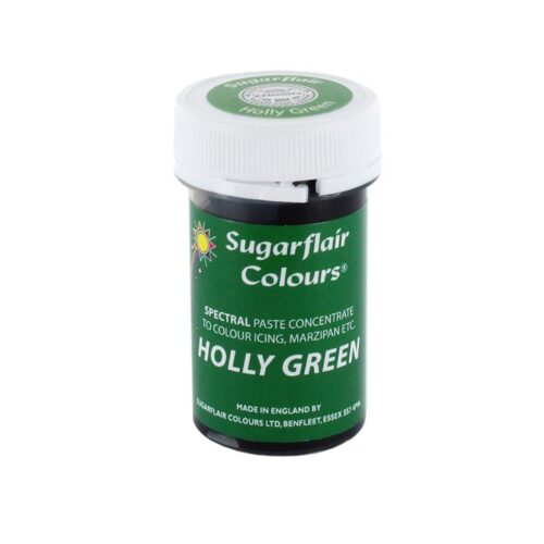 Sugarflair holly green food paste