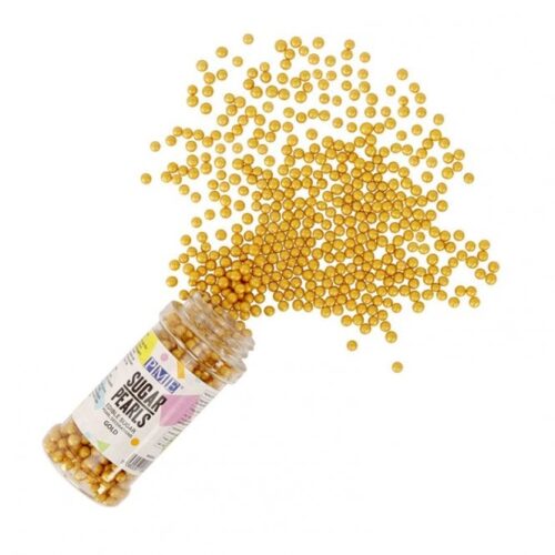 4mm Sugar Pearls Shimmer Gold 60g