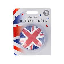 union jack cupcake cases