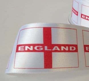 English Flag Ribbon - 25mm