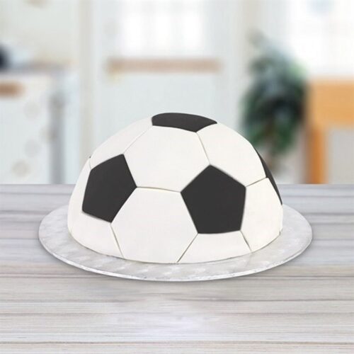 PME Football Pattern Cutter Set - 4 pieces example cake