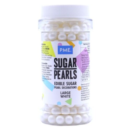 Large Sugar Pearls - White 90g from PME